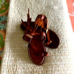 Brown gladiator sandals